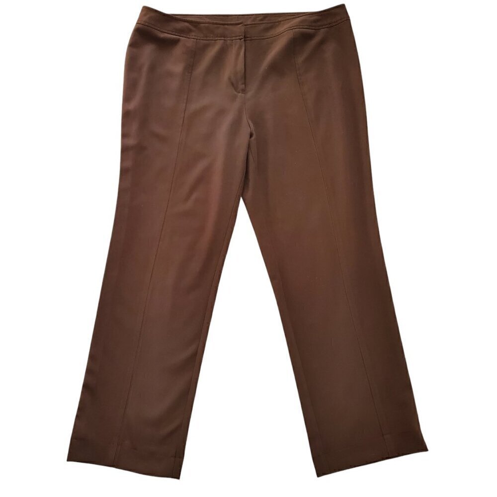 CATO DARK BROWN STRAIGHT LEG SLACKS SIZE 18
